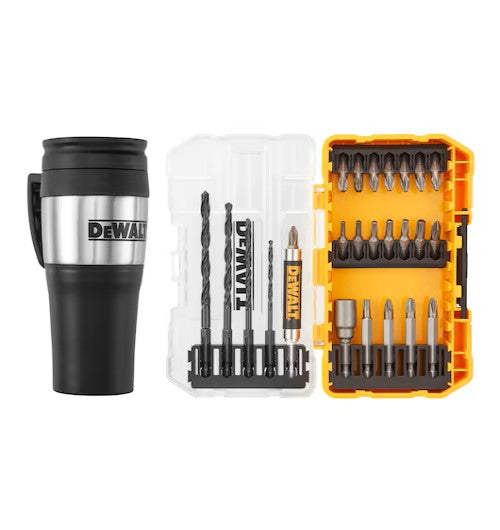 DeWalt DT70706M-QZ Drill Drive Set with Drinking Mug (Small Tough Case) (25 Pcs)