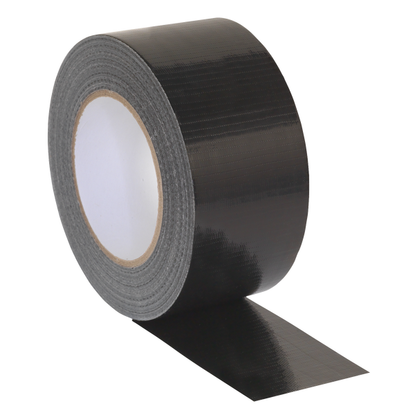 Sealey DTB75 Duct Tape 75mm x 50m - Black