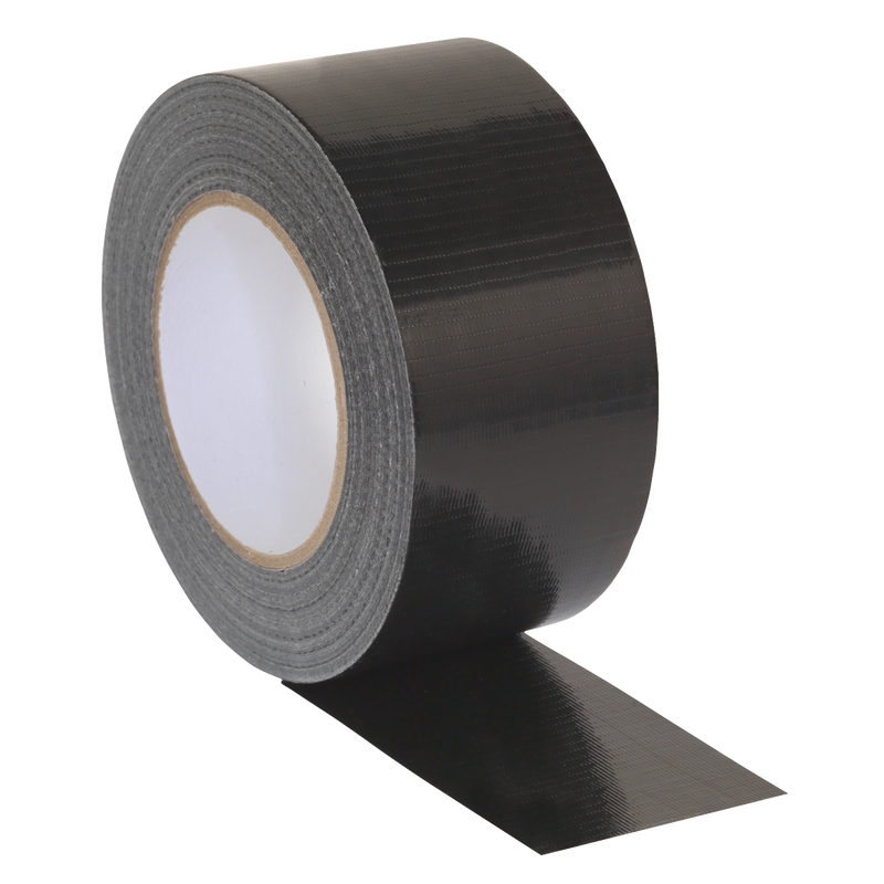 Sealey DTB75 Duct Tape 75mm x 50m - Black