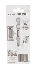 Makita E-03305 Torsion screw bit Impact Premier, PZ2, 50 mm, 1/4", 2 pcs