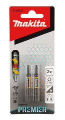 Makita E-03327 Torsion screw bit Impact Premier, T10, 50 mm, 1/4", 2 pcs