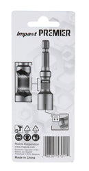 Makita E-03458 Torsion Mag nutsetter Impact Premier, Hex 6 x 65 mm, 1/4"