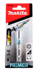 Makita E-03464 Torsion Mag nutsetter Impact Premier, Hex 8 x 65 mm, 1/4"