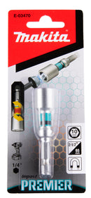 Makita E-03470 Torsion Mag nutsetter Impact Premier, Hex 10 x 65 mm, 1/4"