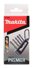 Makita E-13568 Screw bit set Impact Premier, 5 pcs