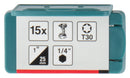 Makita E-25971 Impact Premier Torsion Bit Set T30, 15pc 25mm