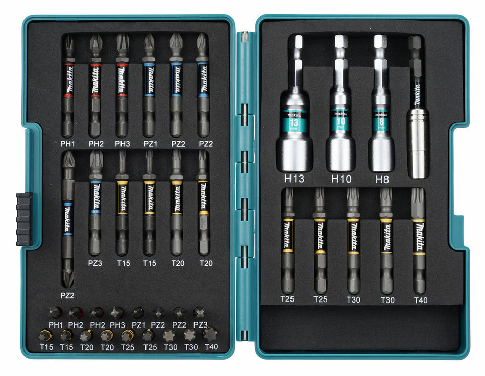 Makita E-26179 Impact Premier 38 Piece Torsion Bit Set C & E Form