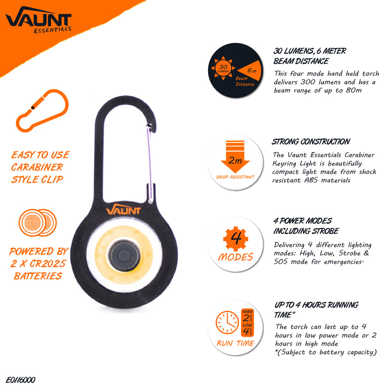 Vaunt E0116000 Essentials Keyring Light