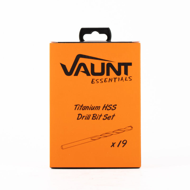 Vaunt E1324040 Essentials HSS Titanium Coated Drill Bit Set - 19 Piece