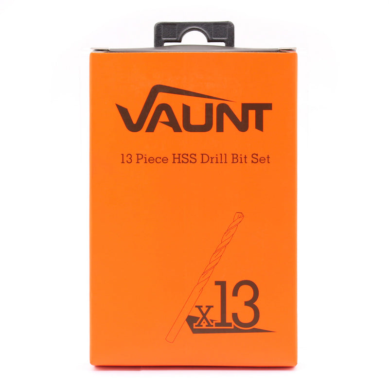 Vaunt E1324041 Essentials HSS Drill Bit Set - 13 Piece