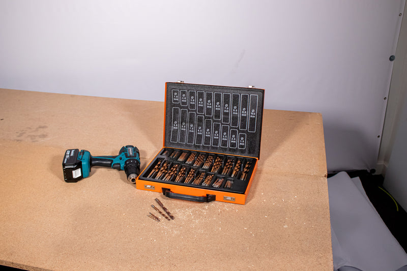 Vaunt E1324045 Essentials 170 Piece HSS Cobalt Coated Drill Bit Set