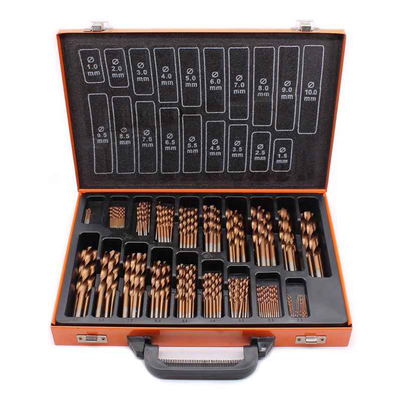 Vaunt E1324045 Essentials 170 Piece HSS Cobalt Coated Drill Bit Set