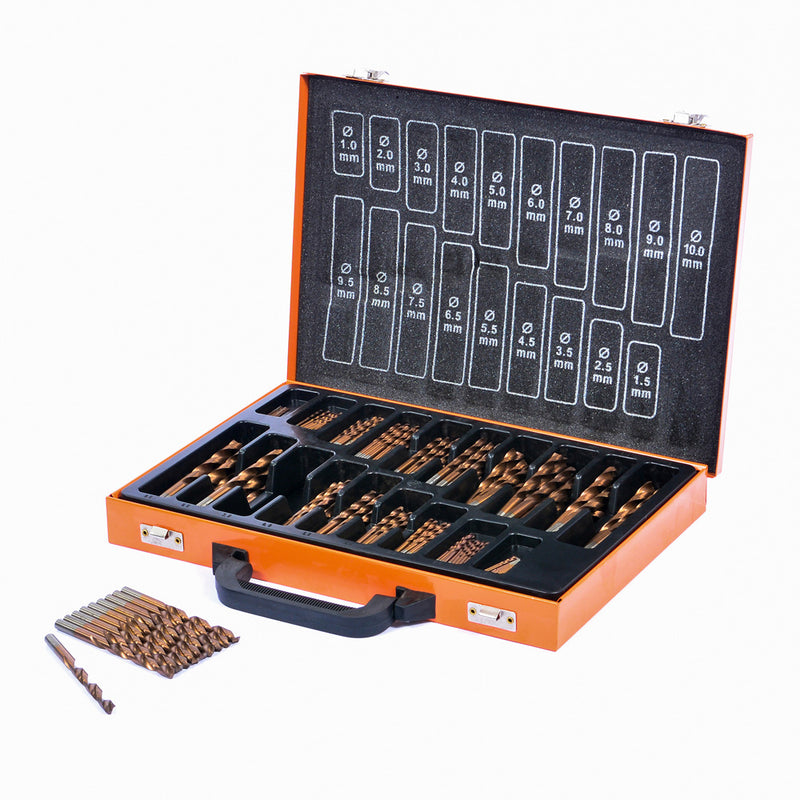 Vaunt E1324045 Essentials 170 Piece HSS Cobalt Coated Drill Bit Set