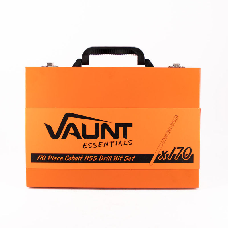 Vaunt E1324045 Essentials 170 Piece HSS Cobalt Coated Drill Bit Set