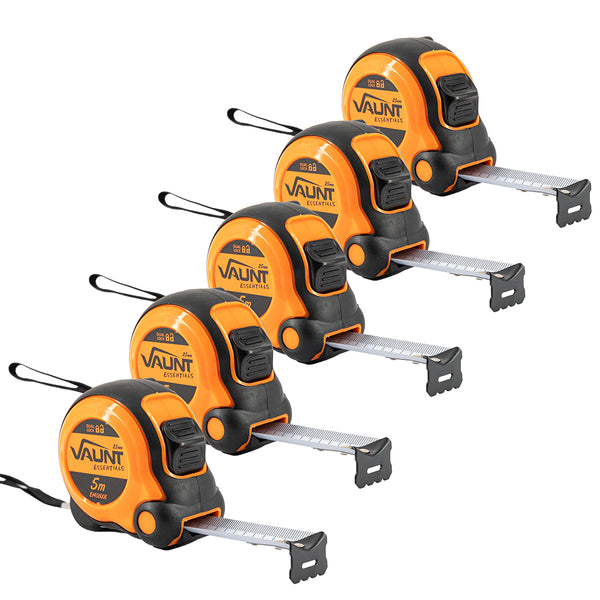 Vaunt E1456005 Essentials 5m Dual Lock Tape Measure - Pack of 5