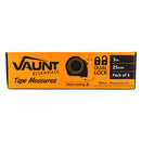 Vaunt E1456006 Essentials 5m Dual Auto Lock Tape Measure - Pack of 5