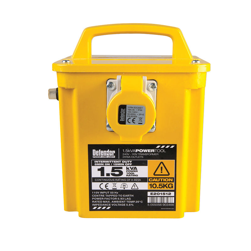 Defender E201512 1.5kVA Transformer 16A
