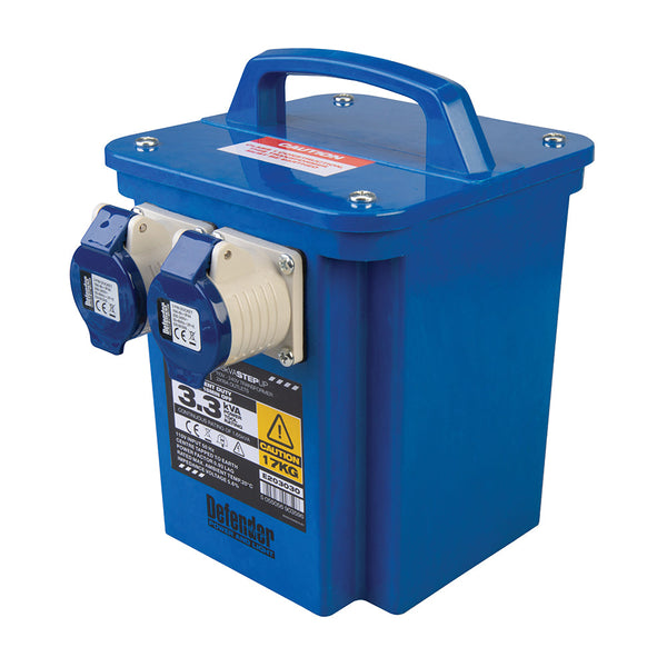 Defender E203030 3.3kVA Step Up Transformer 16A