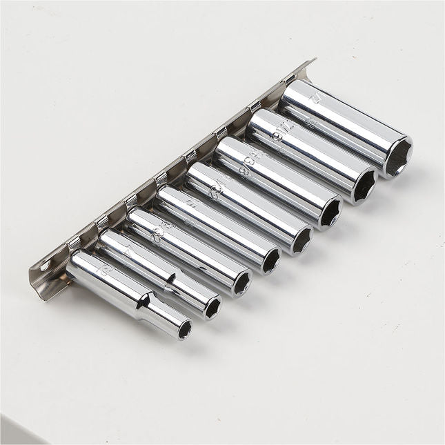 Clarke 1700826 PRO419 1/4"D Socket Set on Clip - AF 8 pc
