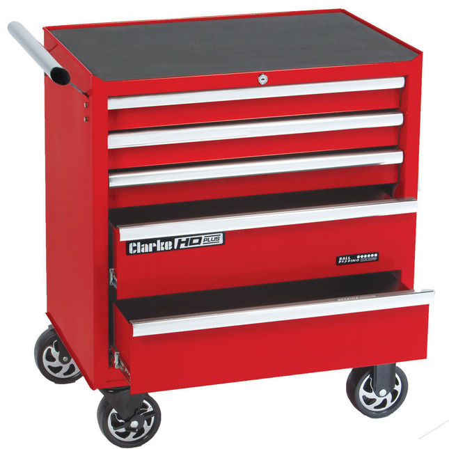 Clarke 7638052 CBB215C HD Plus 5 Drawer Tool Cabinet