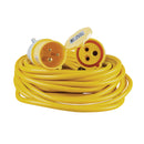 Defender E85111 Extension Lead Yellow 1.5mm2 16A 14m