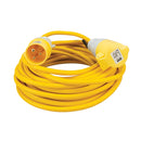 Defender E85121 Extension Lead Yellow 2.5mm2 16A 14m