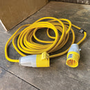 Defender E85123 Arctic Extension Lead Yellow 16A 2.5mm2 10m