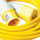 Defender E85123 Arctic Extension Lead Yellow 16A 2.5mm2 10m