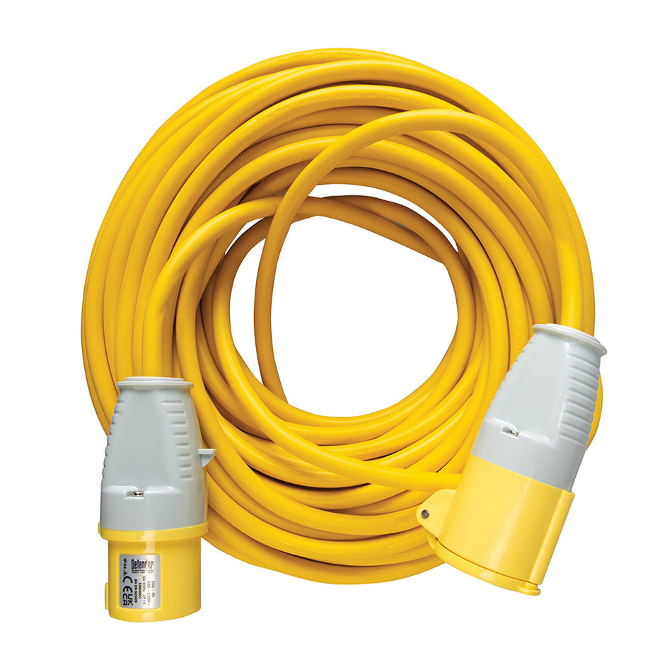 Defender E85233 Extension Lead Yellow 2.5mm2 16A 25m