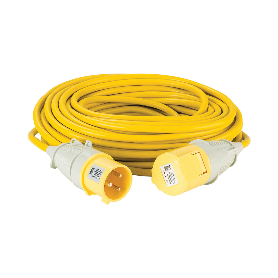 Defender E85262 Extension Lead Yellow 4mm2 32A 25m