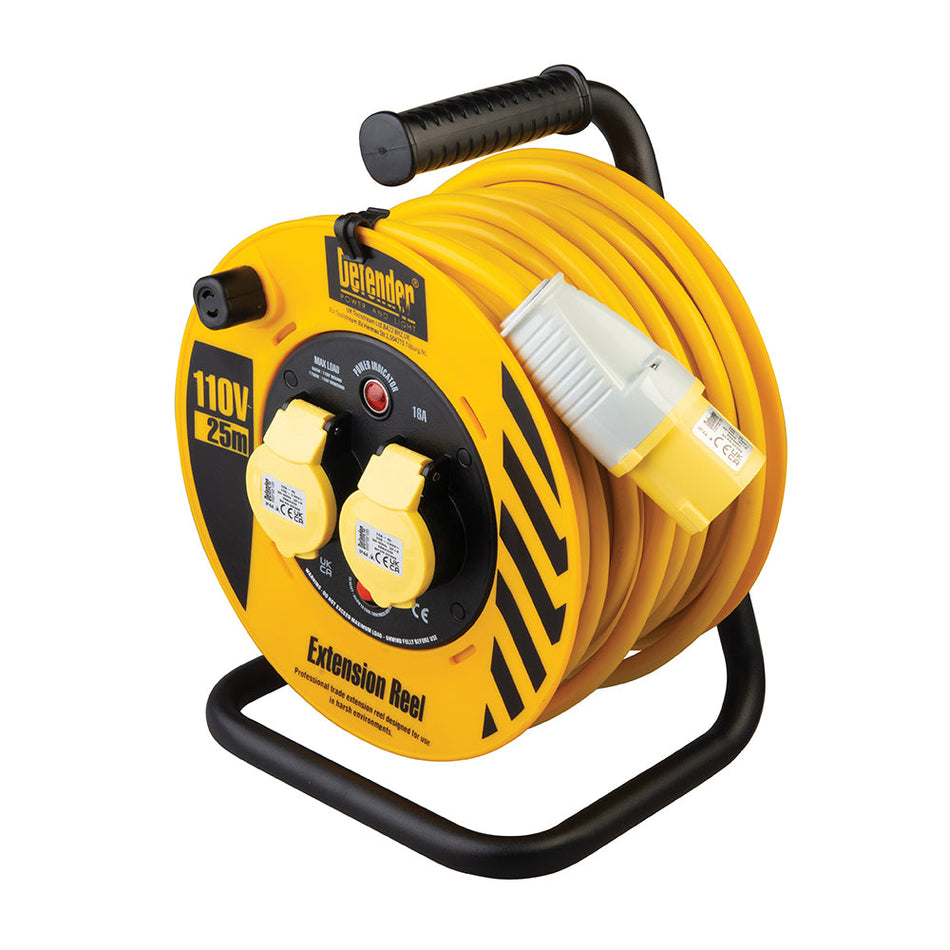 Defender E86450 Industrial Cable Reel 25m