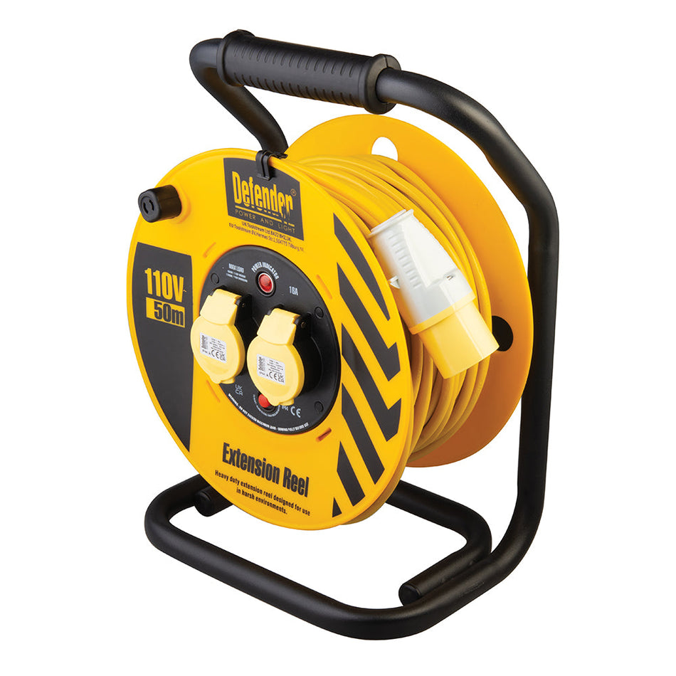 Defender E86500 Industrial Cable Reel 50m