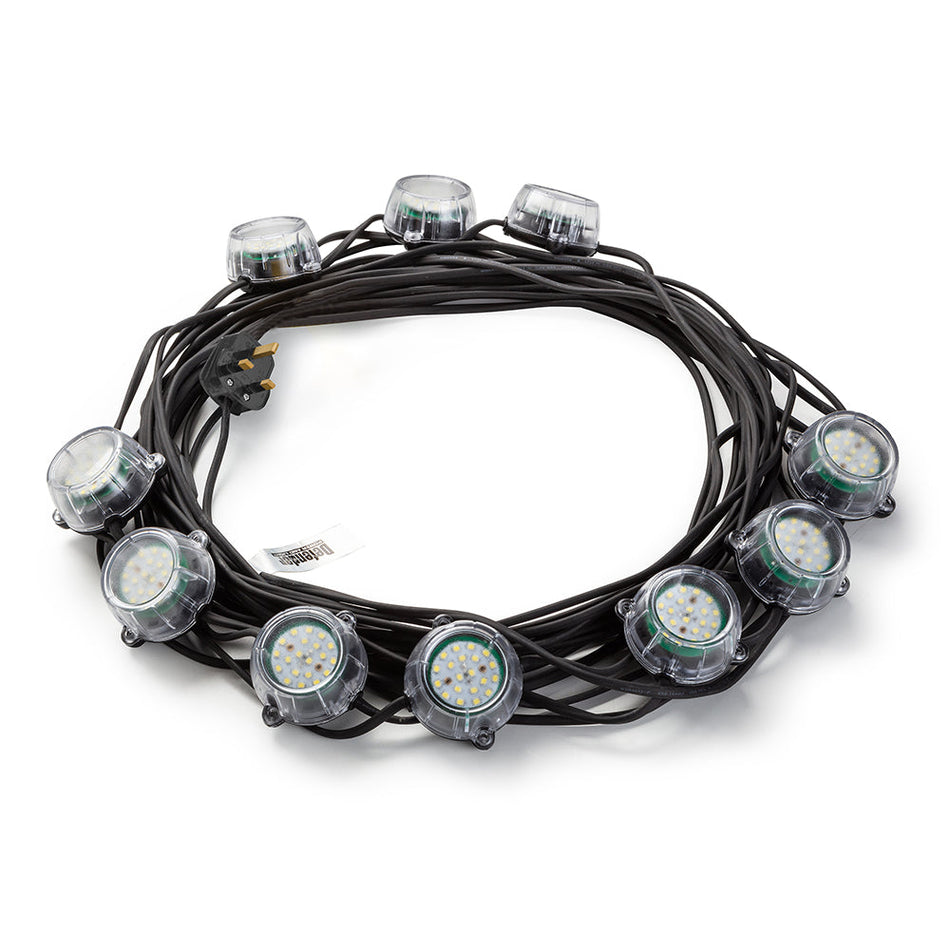Defender E89353 50W Heavy Duty LED Encapsulated Festoon String Lights 22m