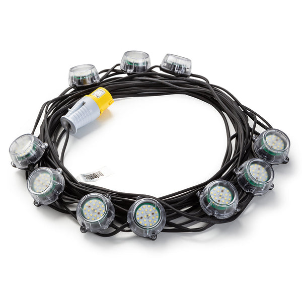 Defender E89354 50W Heavy Duty LED Encapsulated Festoon String Lights 22m