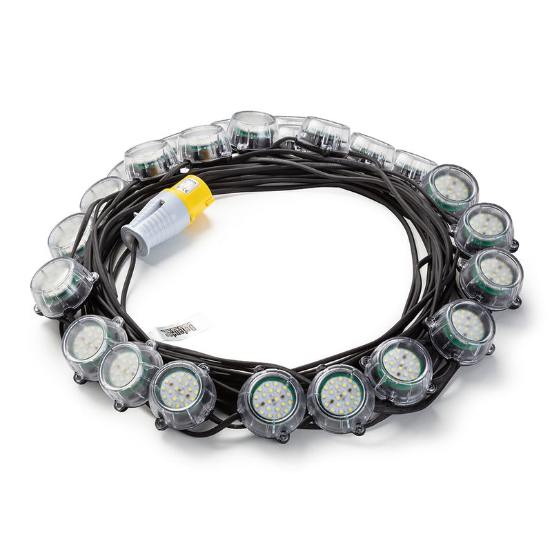 Defender E89355 120W Heavy Duty LED Encapsulated Festoon String Lights 50m