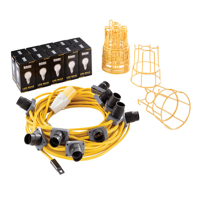 Defender E89811 100W LED ES Festoon Kit 22m