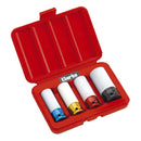 Clarke 1700582 PRO182 1/2" Square Drive Thin Wall Deep Impact Socket Set 4 Piece