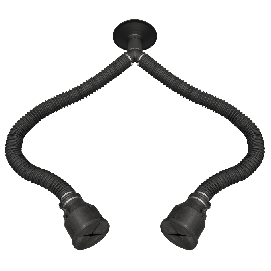 Sealey EFS/93TP Twin Pipe 1.65m Exhaust Extractor Hose for EFS/93