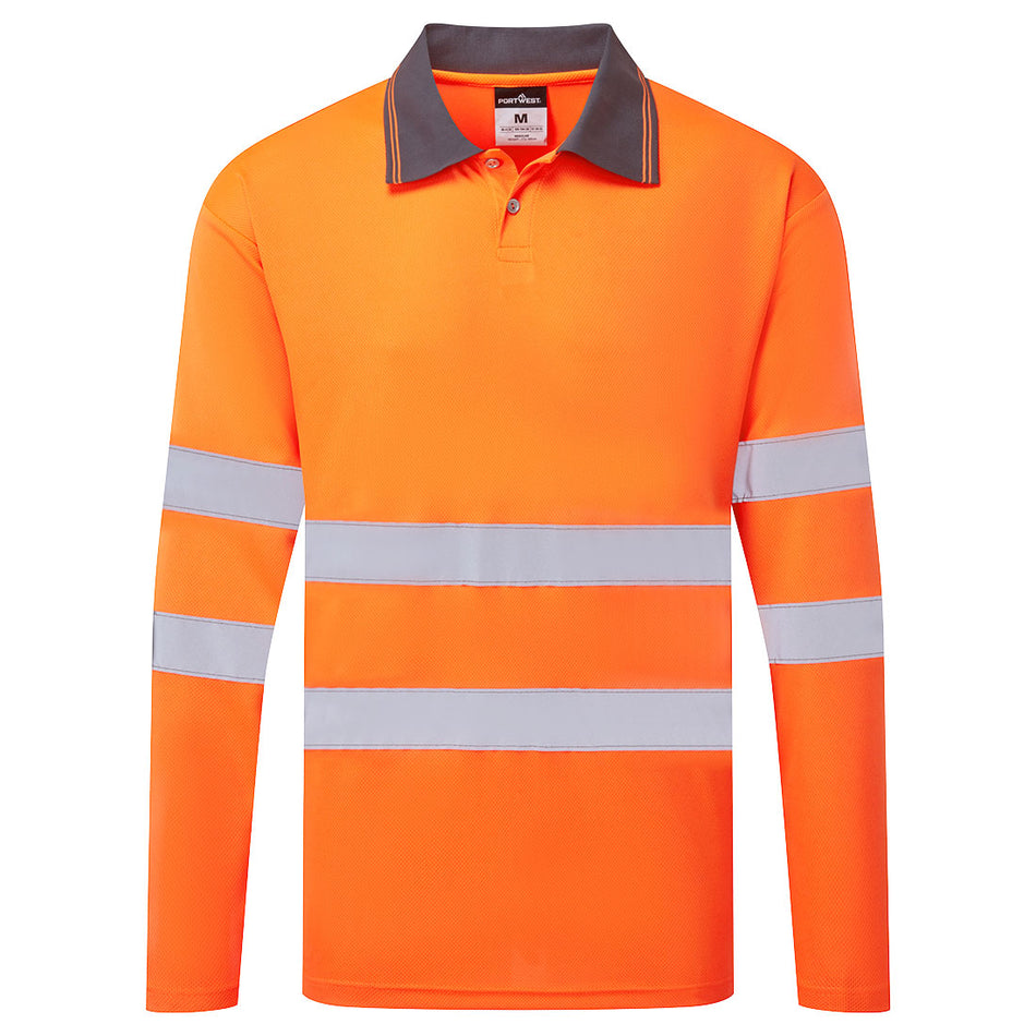 Portwest ES1 Essential Hi-Vis Polo Shirt L/S