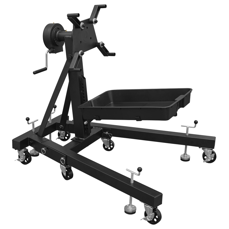 Sealey ES680DS Viking Folding 360º Rotating Engine Stand with Geared Handle & Drain Pan