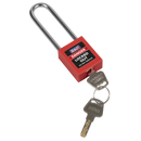 Sealey EV12 Safety Lockout Padlock - Long Shackle