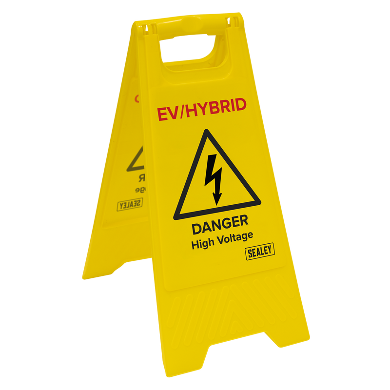 SEALEY EV19 EV/Hybrid Floor Warning Signs - Pack of 2