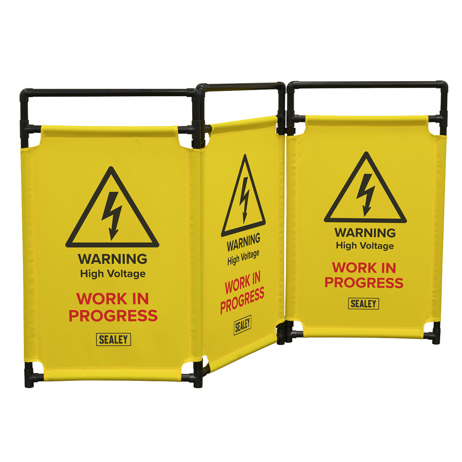 Sealey EV20 Folding Safety Barrier for Hybrid/Electric Vehicles