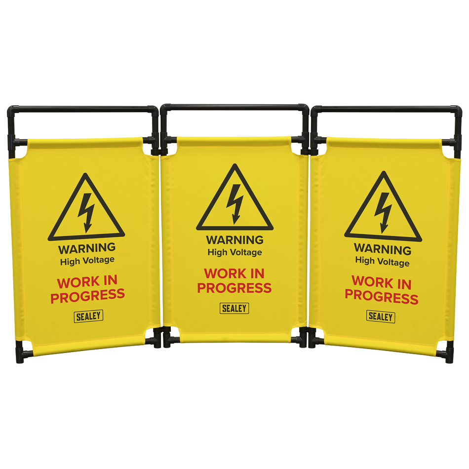 Sealey EV20 Folding Safety Barrier for Hybrid/Electric Vehicles
