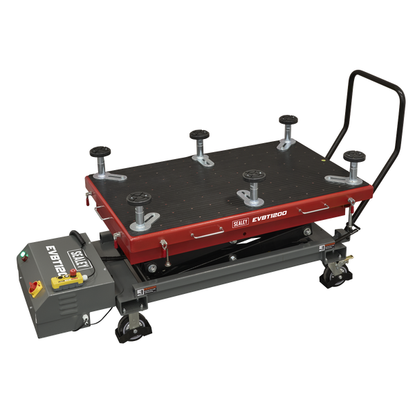 Sealey EVBT1200 High Lift EV Battery Lift/Hydraulic Platform Truck 1200kg Capacity