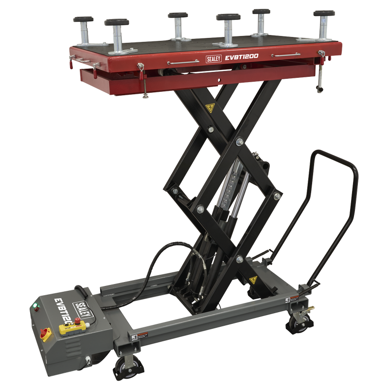 Sealey EVBT1200 High Lift EV Battery Lift/Hydraulic Platform Truck 1200kg Capacity