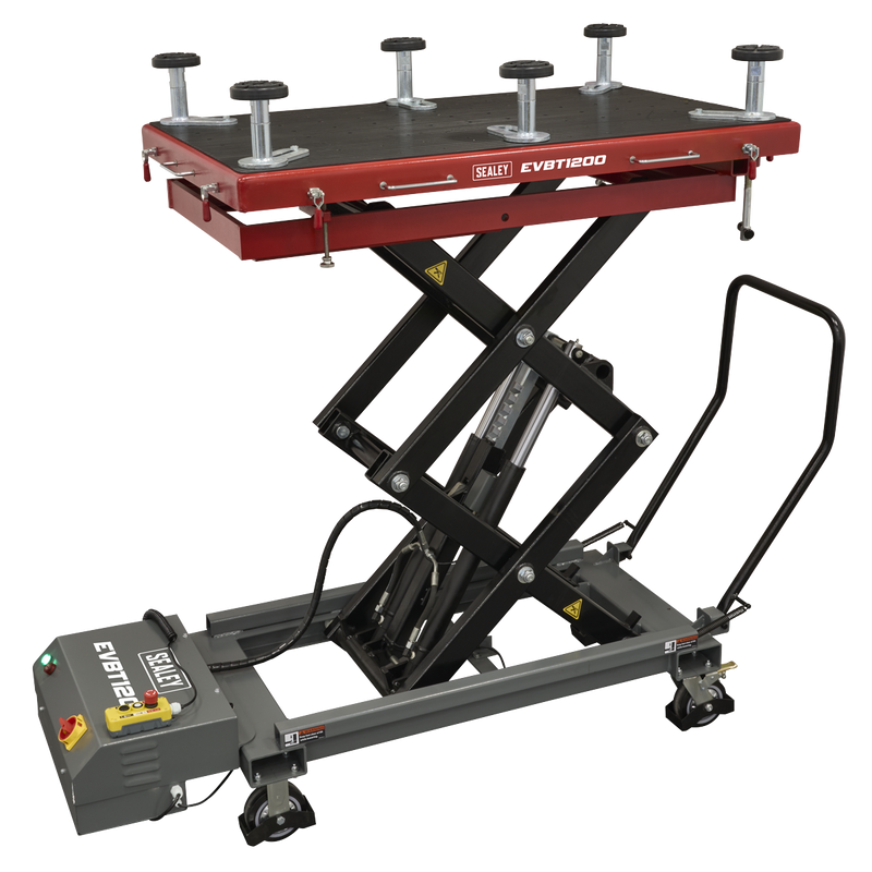 Sealey EVBT1200 High Lift EV Battery Lift/Hydraulic Platform Truck 1200kg Capacity