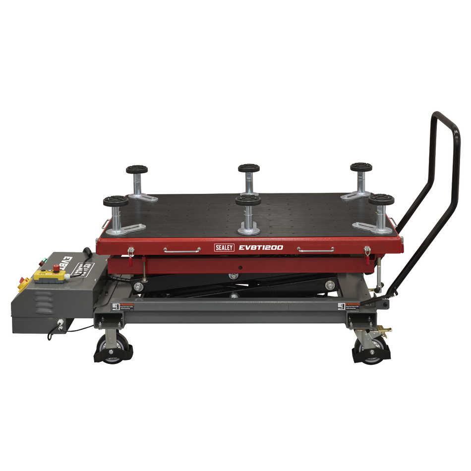 Sealey EVBT1200 High Lift EV Battery Lift/Hydraulic Platform Truck 1200kg Capacity
