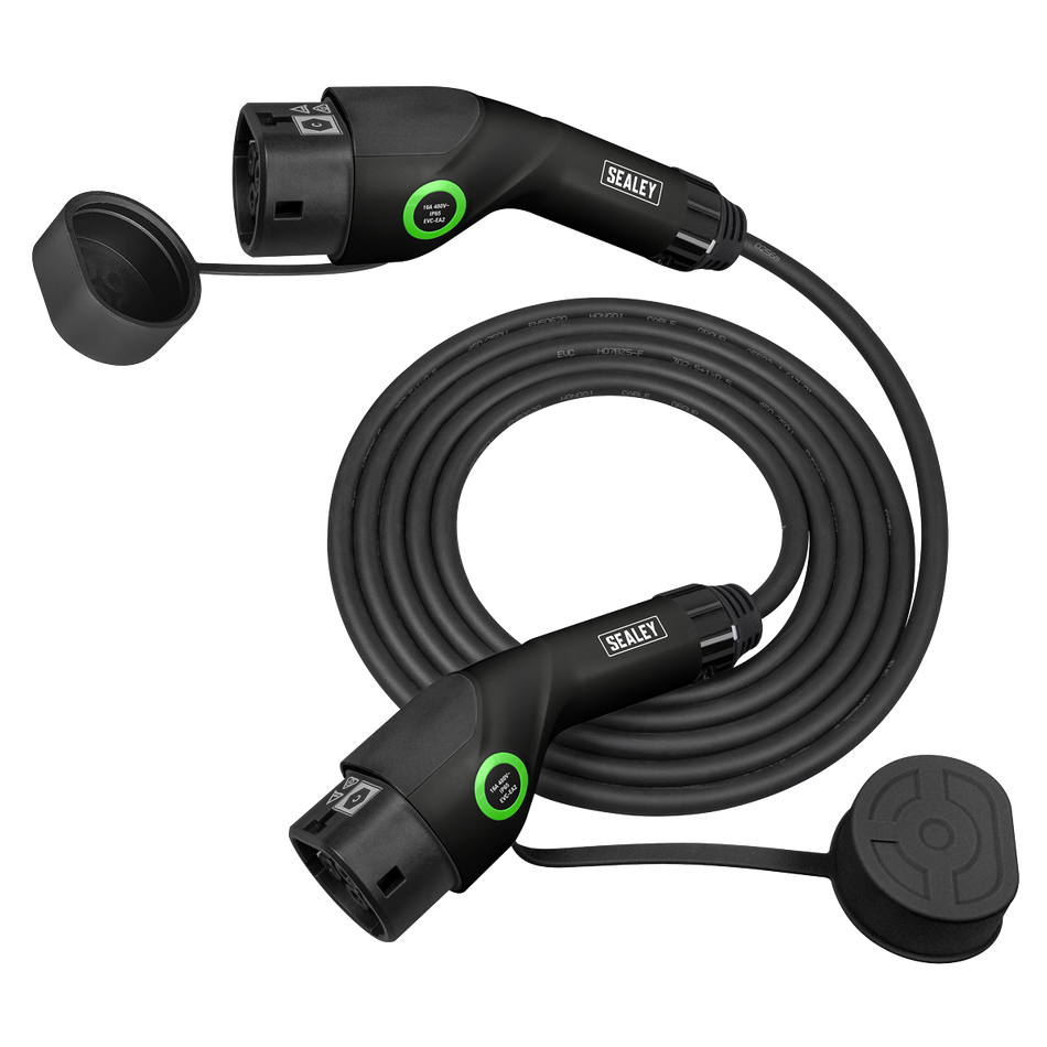 Sealey EVCC2211KW 5m Type 2 to Type 2 EV Charging Cable 16A(11KW) 3Ph5m 16A (11KW) 3PH Type 2 to Type 2 EV Charging Cable 5m 16A (11KW) 3PH Type 2 to Type 2 EV Charging Cable 5m 16A (11KW) 3PH Type 2 to Type 2 EV Charging Cable