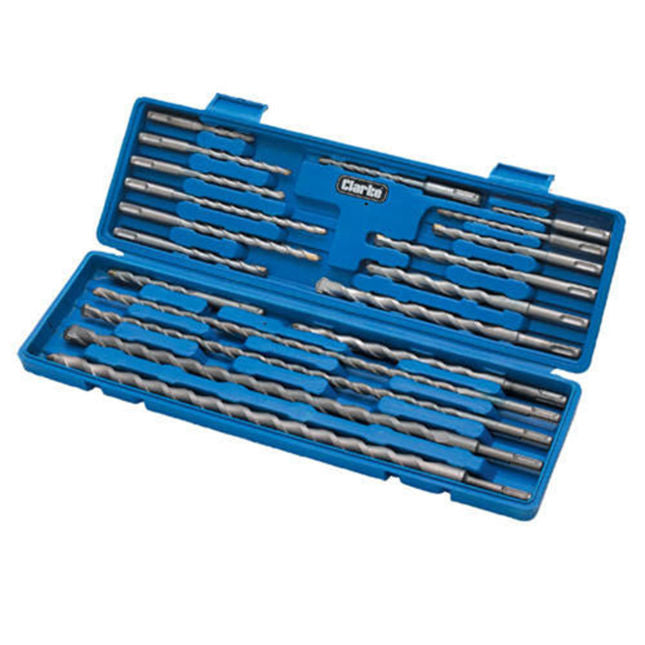 Clarke 1801566 CHT566 - 20 piece SDS+ TCT Drill Bit Set